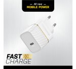 OtterBox EU Wall Charger 30W GaN - 1X USB-C 30W USB-PD, Cloud Dust White