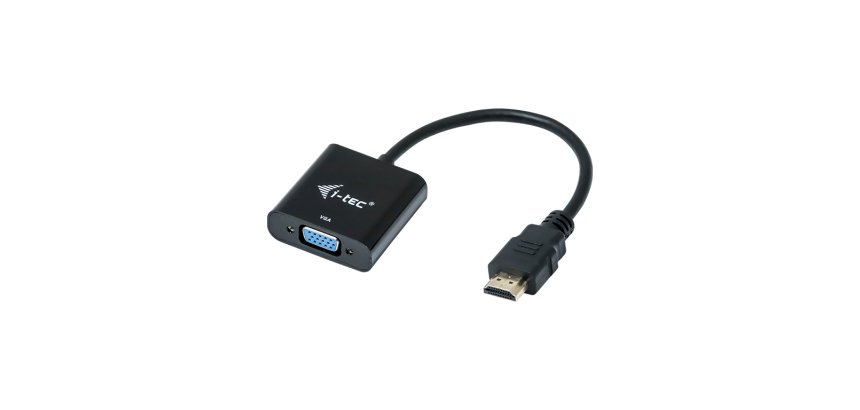i-tec HDMI2VGAADA cavo e adattatore video 0,15 m HDMI VGA Nero