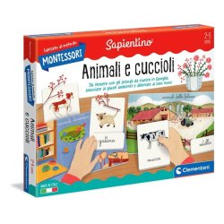 Clementoni Montessori - Gli animali e i loro cuccioli