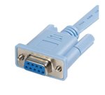 Cable 1,8m para Gestión de Router Consola Cisco RJ45 a Serie DB9 - Rollover - Macho a Hembra