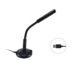 Equip 245340 Negro Micrófono de superficie para mesa