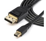 StarTech.com Câble 2m certifié VESA Mini DisplayPort vers DisplayPort 1.4 - 8K 60Hz HBR3 HDR - Super UHD mDP vers DP 1.4 - Ultra HD 4K 120Hz Diamètre Fin (34 AWG) - Câble Écran/Moniteur