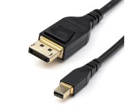 StarTech.com Cable Adaptador de 1m Mini DisplayPort a DisplayPort 1.4 Certificado por VESA - HDR de 8K 60Hz HBR3 - Cable mDP a Super UHD a DP 1.4 - Ultra HD 4K 120Hz - Cable de Vídeo para Monitor