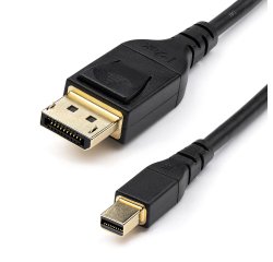 StarTech.com Cable Adaptador de 1m Mini DisplayPort a DisplayPort 1.4 Certificado por VESA - HDR de 8K 60Hz HBR3 - Cable mDP a Super UHD a DP 1.4 - Ultra HD 4K 120Hz - Cable de Vídeo para Monitor