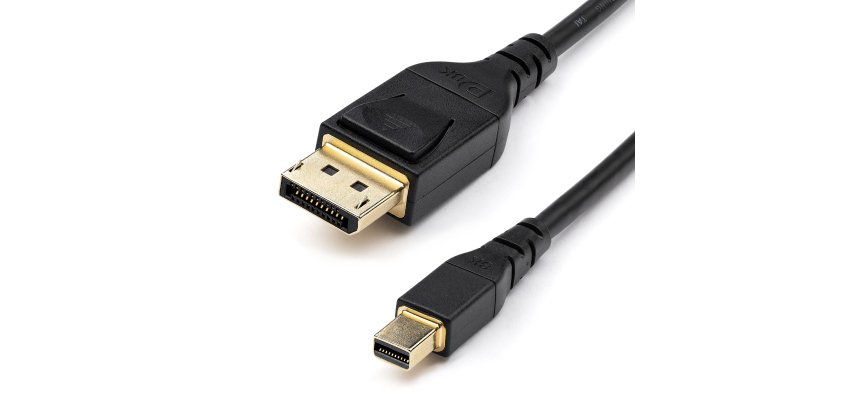 StarTech.com Câble 2m certifié VESA Mini DisplayPort vers DisplayPort 1.4 - 8K 60Hz HBR3 HDR - Super UHD mDP vers DP 1.4 - Ultra HD 4K 120Hz Diamètre Fin (34 AWG) - Câble Écran/Moniteur