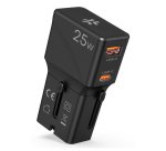 Celly MULTIPLUGSL25W Caricabatterie per dispositivi mobili Cuffie, Smartphone, Tablet Nero AC Ricarica rapida Interno