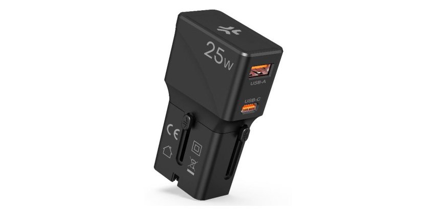 Celly MULTIPLUGSL25W Caricabatterie per dispositivi mobili Cuffie, Smartphone, Tablet Nero AC Ricarica rapida Interno