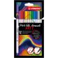 Pen 68 brush ARTY feutre pinceau - Etui carton de 12 feutres - Coloris assortis