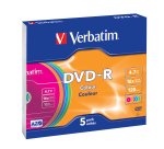 Verbatim DVD-R Colour 4,7 GB 5 pz