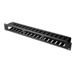 Equip 19" Rack Mount Cable Management Panel, Black