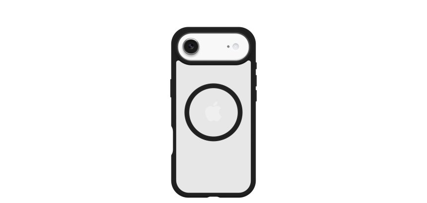 OtterBox React MagSafe Series pour Apple iPhone Air, noir Crystal, transparente/noir