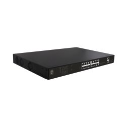 LevelOne GEP-2021 network switch Unmanaged Gigabit Ethernet (10/100/1000) Power over Ethernet (PoE) 1U Black