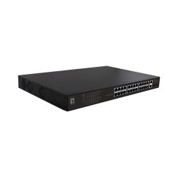 LevelOne FGP-2831 switch di rete Non gestito Fast Ethernet (10/100) Supporto Power over Ethernet (PoE) 1U Nero