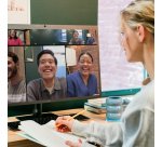 Owl Labs Meeting Owl 4+ – Caméra de visioconférence intelligente 4K, microphone et haut-parleur à 360°, avec des fonctionnalités telles que la focalisation automatique sur la personne qui parle, le zoom intelligent et l’égalisation du bruit