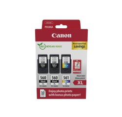 Canon 3712C012 inktcartridge 3 stuk(s) Origineel Hoog (XL) rendement Zwart, Cyaan, Magenta, Geel
