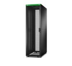 APC Baie EasyRack 600mm/42U/1200mm avec toit, panneau latéral, roulettes, noir