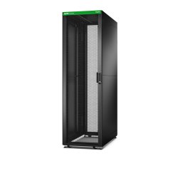 APC Easy Rack, 42U, Black, With Roof, Castors, Feet, 4 Brackets, and Side Panels, No Bottom, 1991H x 600W x 1200D mm