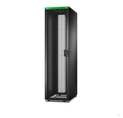 APC Baie EasyRack 600mm/48U/1000mm avec toit, panneau latéral, roulettes, noir