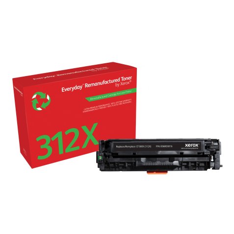 Everyday Tóner ™ Negro remanufacturado de Xerox es compatible con HP 312X (CF380X), Capacidad alta
