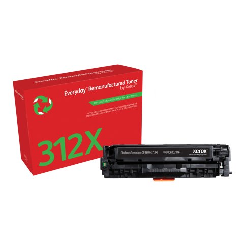 Tóner Everyday™ Negro remanufacturado de Xerox es compatible con HP 312X (CF380X), Capacidad alta