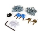 StarTech.com Armoire Rack Serveur 25U à 4 Montants, Armoire Verrouillable 19" pour Ordinateur/AV/Équipement IT, Rack Réseau pour Bureau/Domicile avec Roulettes et Rails de Montage Ajustables