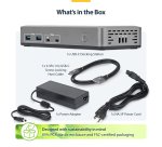 StarTech.com Dual-Monitor USB-C Docking Station, HDMI, 4K 60Hz, 100W Laptop Charging, 1GbE, Driverless, Multi-Monitor Dock For Windows