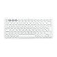 Logitech K380 for Mac Multi-Device Bluetooth Keyboard clavier Universel AZERTY Français Blanc