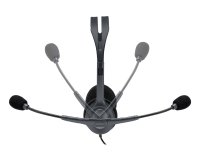 Logitech 981-000593 casque Avec fil Arceau Bureau/Centre d'appels Noir