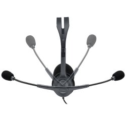 Logitech 981-000593 auricular y casco Auriculares Alámbrico Diadema Oficina/Centro de llamadas Negro