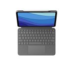 Logitech 920-010145 clavier pour tablette QWERTY Espagnole Smart Connector Gris