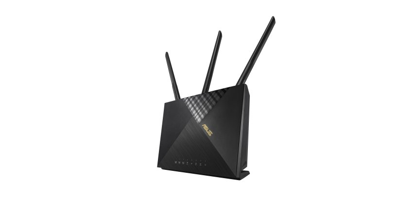 ASUS 4G-AX56 wireless router Gigabit Ethernet Dual-band (2.4 GHz / 5 GHz) Black