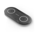 AISENS Cargador Inalambrico USB-C 15W 2 en 1 Para Movil Auriculares, Negro