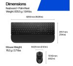 HP Multi-Device Dual-Mode Mouse and Keyboard Combo with Palm Rest 580C