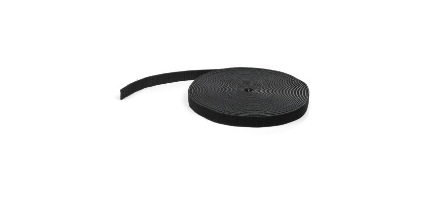 StarTech.com Ruban Auto Agrippant - Rouleau de 15,2 m pour Gestion de Câbles - Ruban Auto-Agrippant - Attaches Câble Ajustables - Sangles de Gestion de Câbles Auto-agrippantes et Réutilisables - Noir
