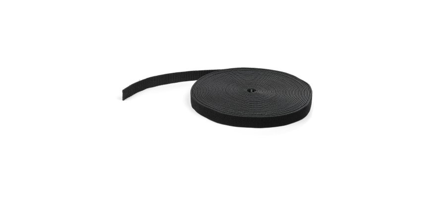 StarTech.com Ruban Auto Agrippant - Rouleau de 15,2 m pour Gestion de Câbles - Ruban Auto-Agrippant - Attaches Câble Ajustables - Sangles de Gestion de Câbles Auto-agrippantes et Réutilisables - Noir