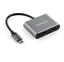 StarTech.com Adaptateur multiport USB-C vers DisplayPort ou HDMI - 4K 60 Hz - Convertisseur 2-en-1