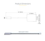 StarTech.com USB-C to Dual Displayport 1.4 Adapter, USB Type-C Multi-Monitor MST Hub, Dual 5K 60Hz DP Laptop Display Extender / Splitter, HDR, Extra-Long Built-In Cable - Windows Only