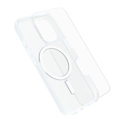 OtterBox React Series for MagSafe + Glass para Apple iPhone 16, Transparente