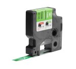 DYMO Rhino Etiquetas industriales de vinilo | 12 mm x 5,5 m | Impresión blanca sobre verde | Autoadhesivas | Para rotuladoras Rhino y LabelManager