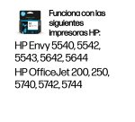 HP Cartucho de tinta original 62 tricolor