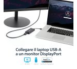 StarTech.com Adattatore da USB 3.0 a DisplaPort - 4K 30Hz Ultra HD - Certificato DisplayLink - Convertitore da USB Type-A a DP per monitor - Scheda Video e Grafica Esterna - Mac e Windows