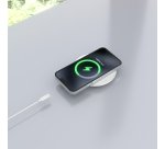 AISENS Cargador Inalambrico USB-C 15W Para Movil, Blanco