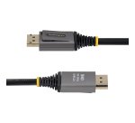StarTech.com Câble DisplayPort 2.1 de 2m, Câble DisplayPort DP80 Certifié VESA, 10K/8K 60Hz Non Compressé, 16K 60Hz/8K 240Hz avec DSC 1.2a, Câble d'Écran DP 2.1