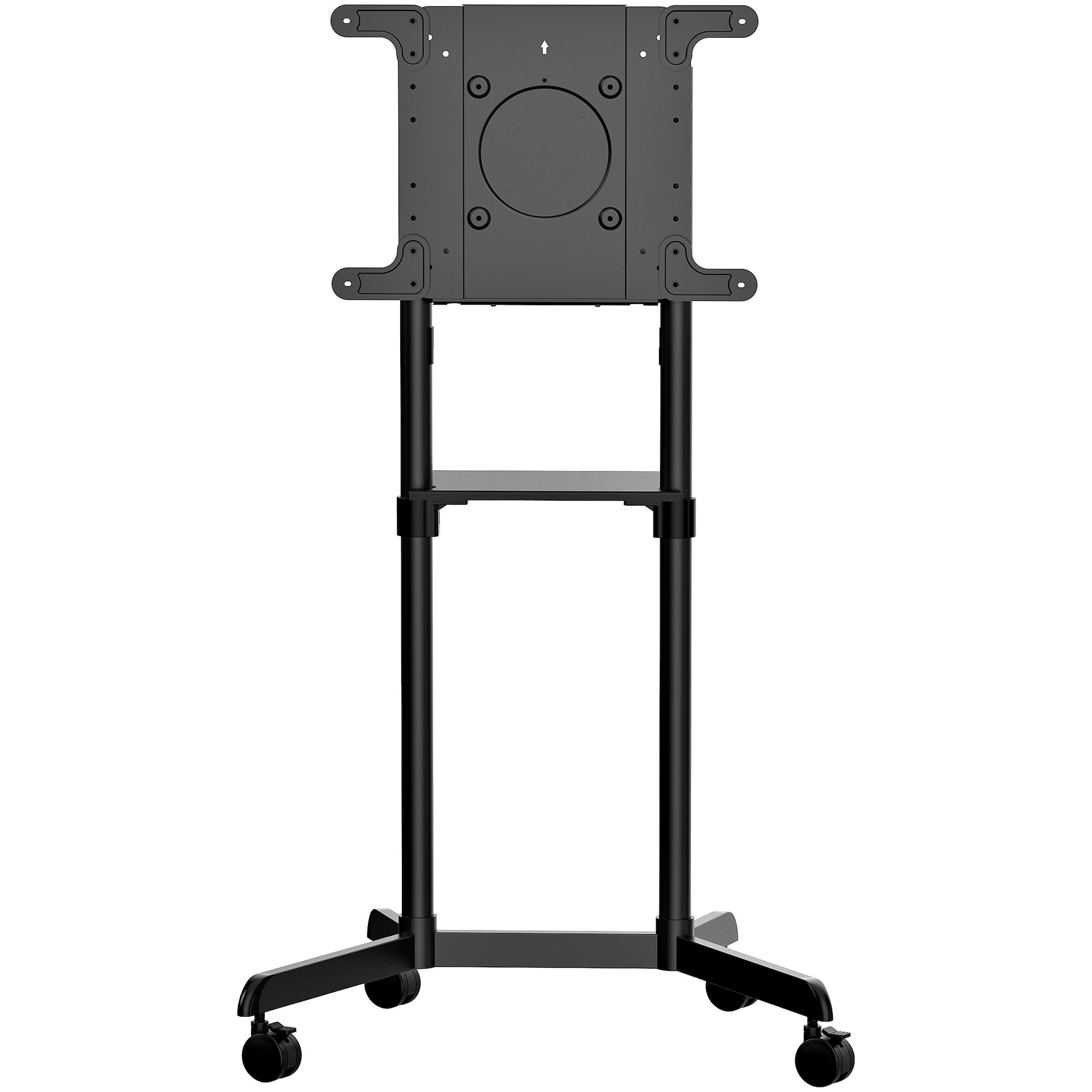 StarTech.com Chariot Meuble TV - Support TV sur Roulettes Portable pour  Écrans VESA 37-70 (70kg) - Pied TV avec Étagère de Rangement - Inclinable  - Gabarit de Montage Universel Télévision sur