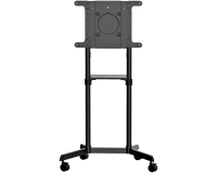 StarTech.com Carrito para TV - Soporte Rodante VESA para TV de 37 a 70 Pulgadas (70kg) - Base para Televisor con Estante - con Giro e Inclinación - Soporte Universal con Ruedas para TV