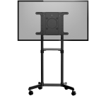 StarTech.com Chariot Meuble TV - Support TV sur Roulettes Portable pour Écrans VESA 37-70" (70kg) - Pied TV avec Étagère de Rangement - Inclinable - Gabarit de Montage Universel Télévision