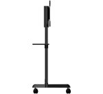 StarTech.com Chariot Meuble TV - Support TV sur Roulettes Portable pour Écrans VESA 37-70" (70kg) - Pied TV avec Étagère de Rangement - Inclinable - Gabarit de Montage Universel Télévision