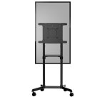 StarTech.com Chariot Meuble TV - Support TV sur Roulettes Portable pour Écrans VESA 37-70" (70kg) - Pied TV avec Étagère de Rangement - Inclinable - Gabarit de Montage Universel Télévision
