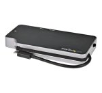 StarTech.com Adaptateur Multiport USB C - USB-C vers 4K HDMI ou VGA avec 100W Power Delivery Pass-through, 2-Port 10Gbps USB Hub, MicroSD, GbE - USB 3.1 Type-C Mini/Travel Dock