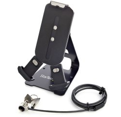 Soporte para Tablet con Cable de Seguridad con Candado K-Slot - Base para Tablets de 7,9 a 13 Pulgadas - Soporte Universal Ajustable de Sobremesa para Tablet - Soporte Antirrobo